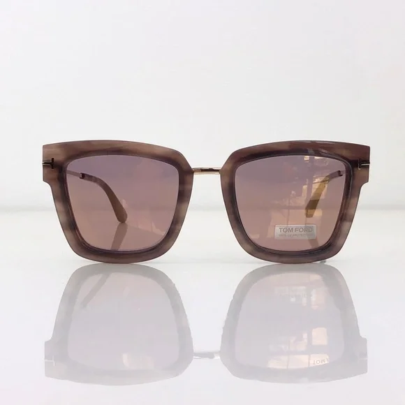 New Tom Ford Lara-02 Havana Square Sunglasses - Picture 4 of 16